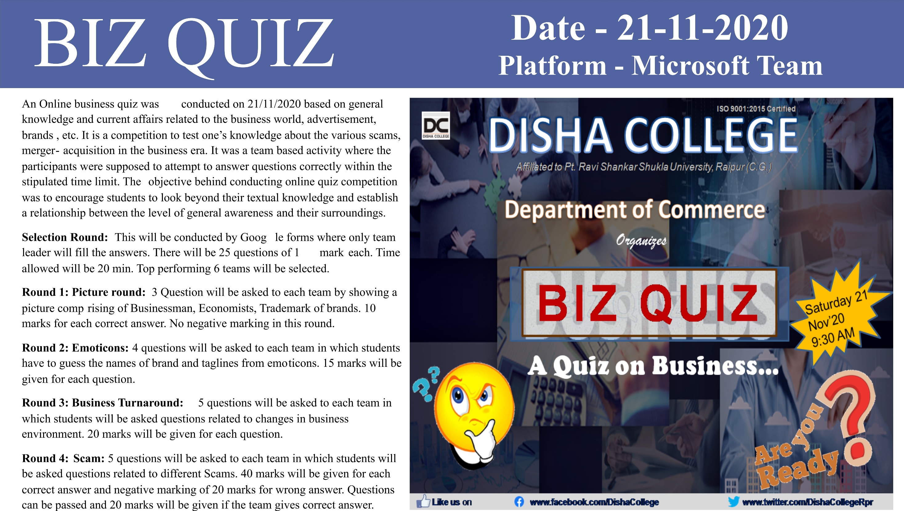 BIZ QUIZ - A Quiz on Business....