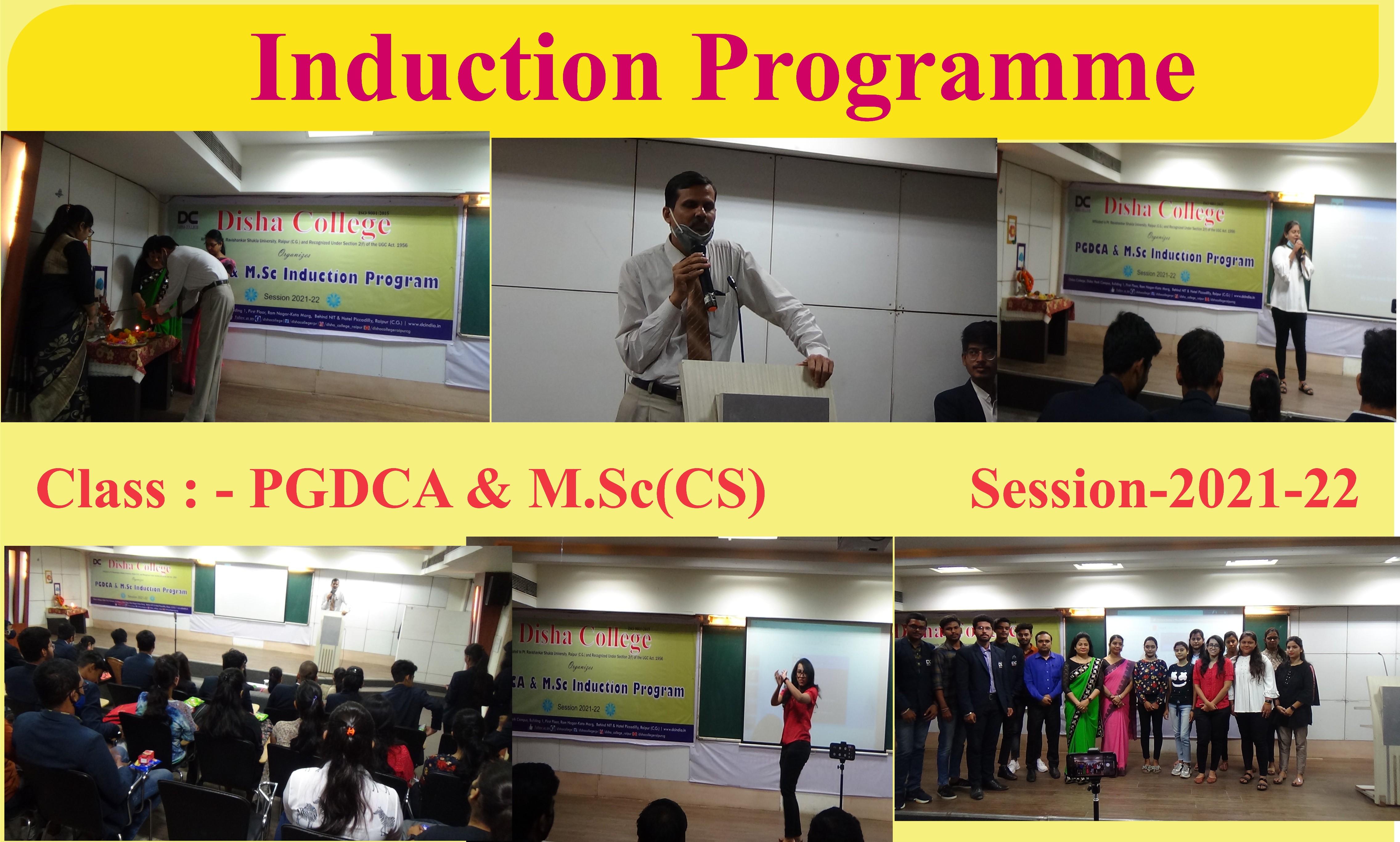 PGDCA & M.Sc.(CS) Induction Programme