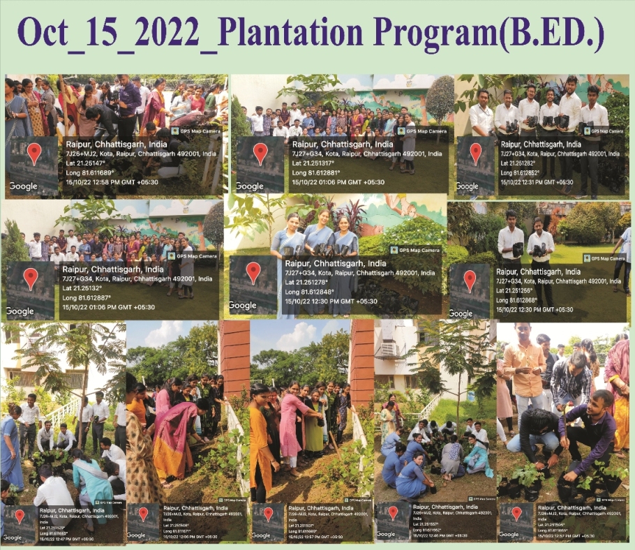 Plantation Program by B.Ed